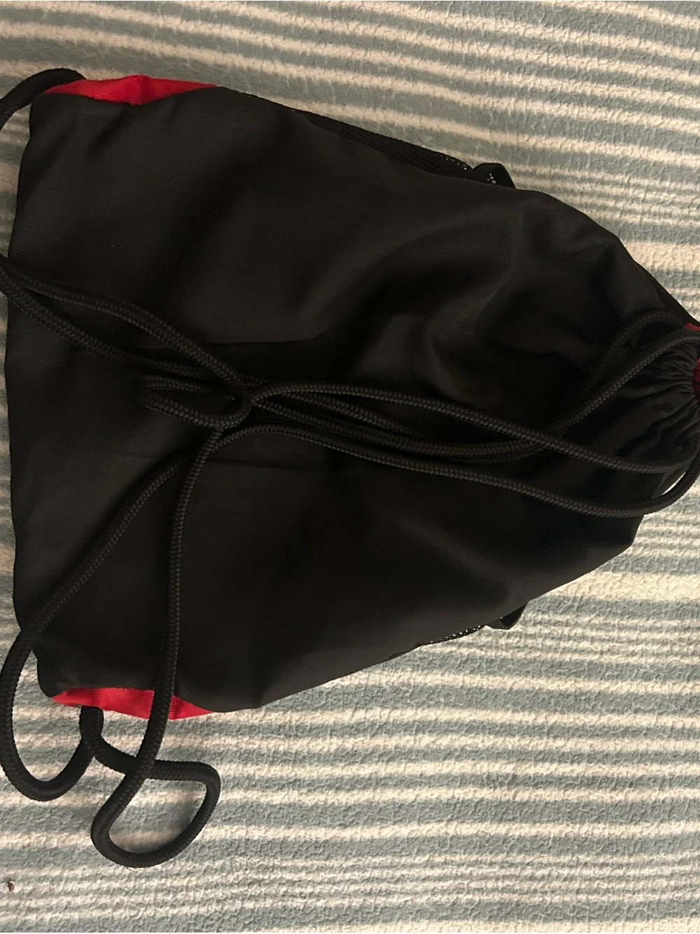 adidas Men's Red and Black Sports Drawstring Backpack